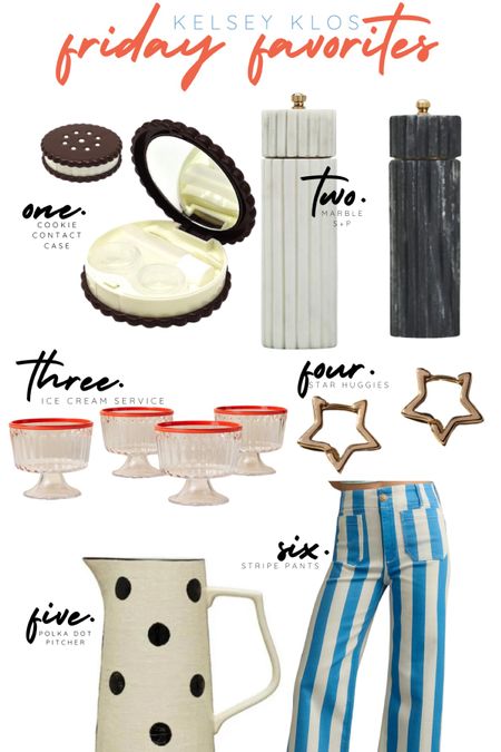 Some current favorites! These stripe pants fit like a GLOVE, and this cookie contact case brings me so much joy! 

#LTKSaleAlert #LTKHome #LTKGiftGuide