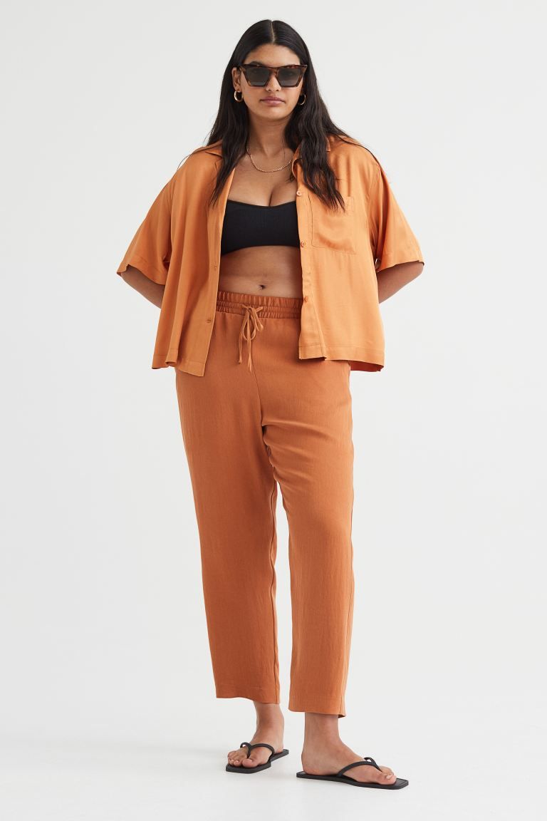 Pull-on Lyocell-blend Pants | H&M (US + CA)