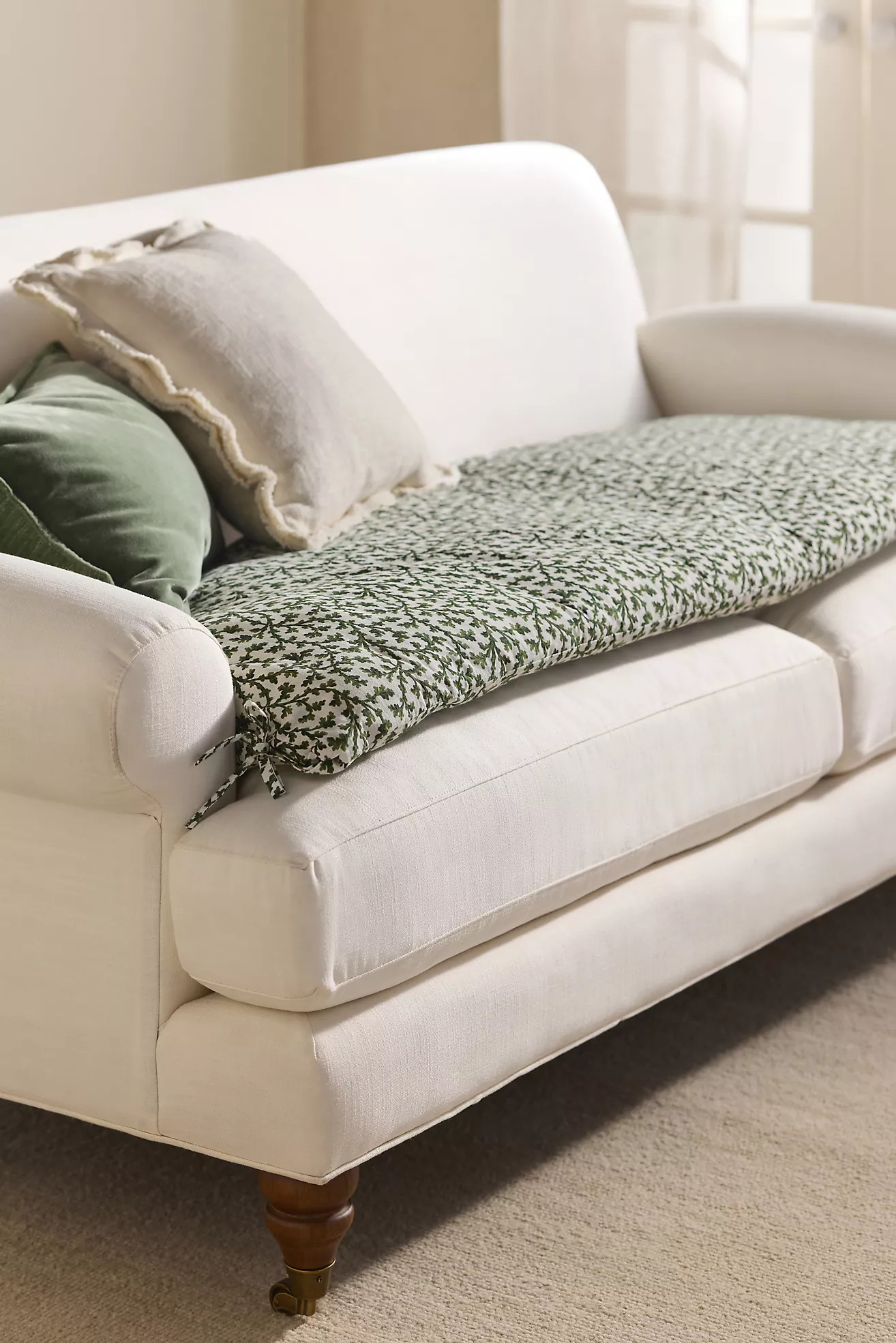 Cotton Printed Sofa Topper | Anthropologie (US)