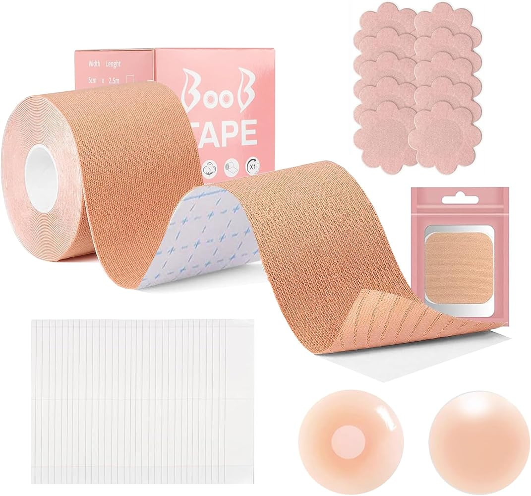 LECIEL Boob Tape, Boobtape for Breast Lift, Bra Tape for Strapless Dress with Large Breasts A-E C... | Amazon (US)