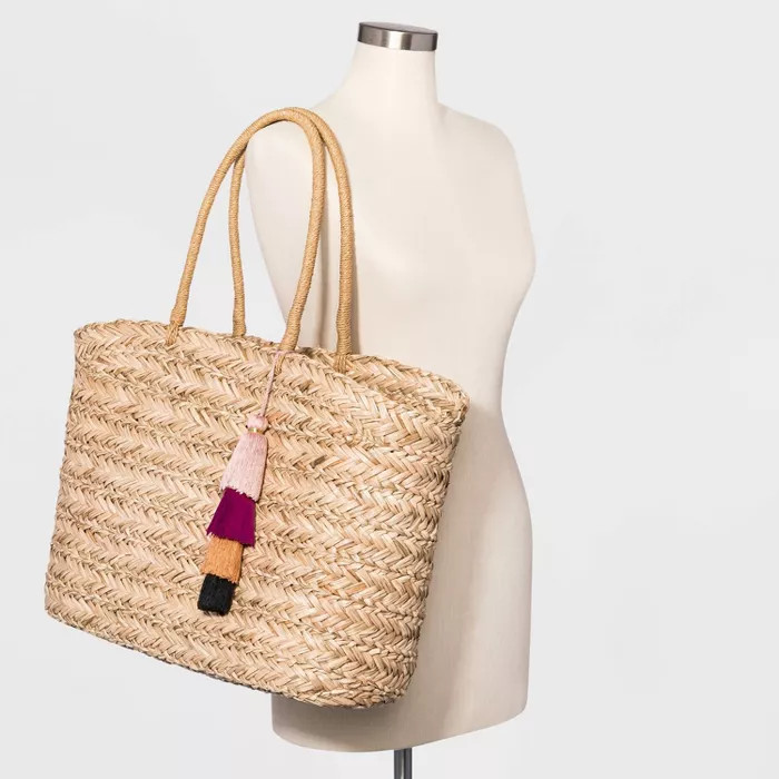 Straw Tote Handbag - A New Day™ | Target