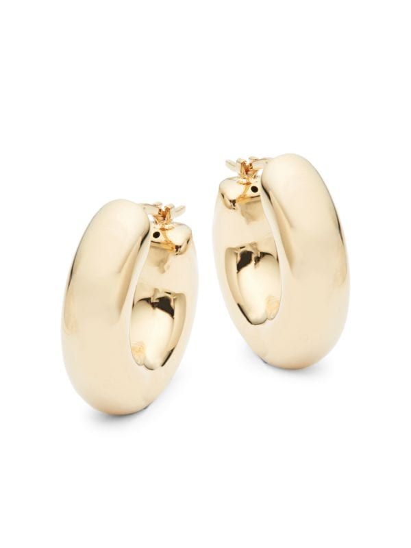 14K Yellow Gold Chubby Hoops | Saks Fifth Avenue OFF 5TH