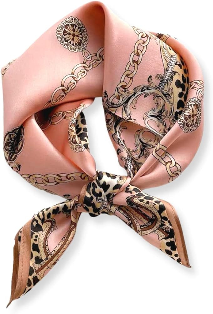 PoeticEHome 100% Mulberry Silk Neck Scarf 21"x21" Small Square Scarfs for Women Gift Packed | Amazon (US)