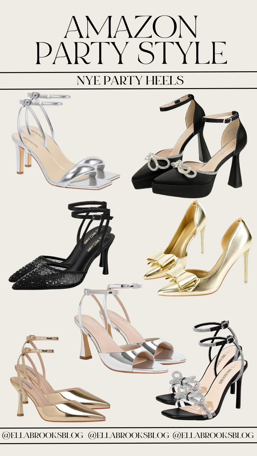 Amazon NYE heels!

New Year’s Eve style, party shoes, metallic heels, bow heels 

#LTKFindsUnder50 #LTKSeasonal #LTKHoliday