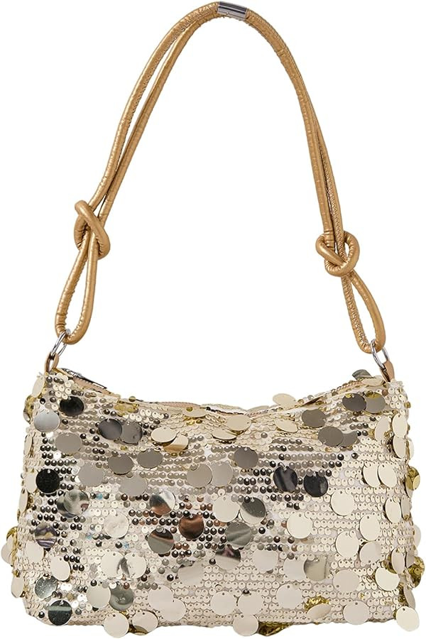 MakeMeChic Women's Sparkly Sequin Crossbody Purse Evening Clutch Handbag Bag Knot Zipper Y2k Purs... | Amazon (US)