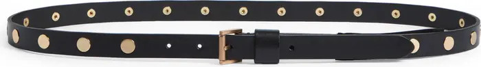 Flat Stud Leather Belt | Nordstrom