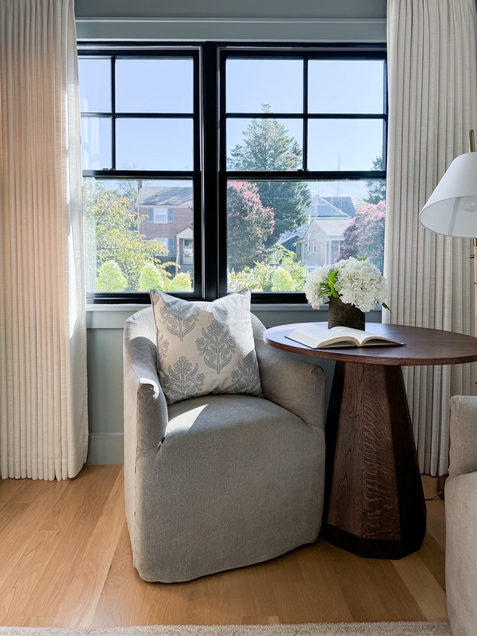 A small workspace moment in my office — painted Boothbay Gray and layered with pieces that feel thoughtful but functional.

I’m using upholstered dining chairs as accent chairs (one of my favorite design swaps), and added my go-to block print pillow covers from Amazon for that collected, lived-in look. Simple, practical, and easy to recreate.

#LTKHome #LTKmomlife #LTKdayinmylife