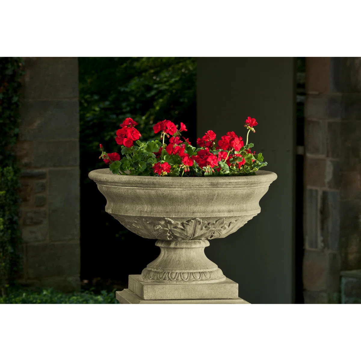 Coachhouse Cast Stone Urn Planter / Pedestal sold separately | Wayfair North America