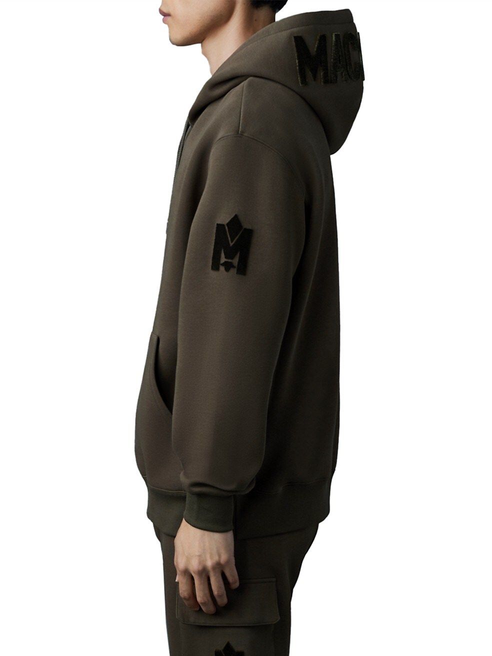 Mackage Krys Velvet Logo-Embroidered Hoodie | Saks Fifth Avenue