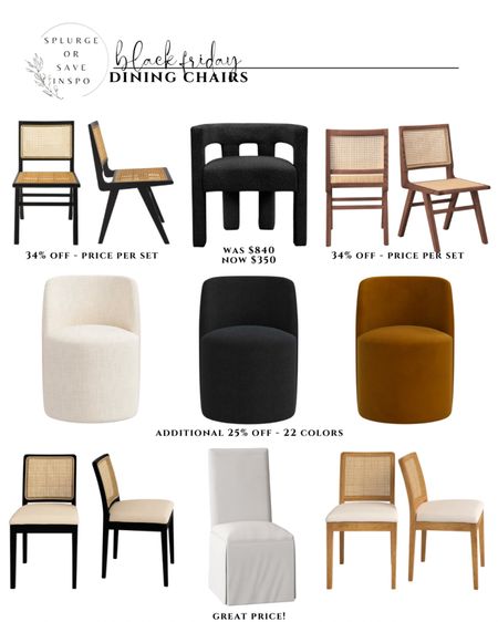 Dining chairs. Upholstered dining chairs. White dining chair. Black dining chair. Modern dining chair. Rattan dining chair. Upholstered dining chair. 

#LTKhome #LTKCyberweek #LTKsalealert