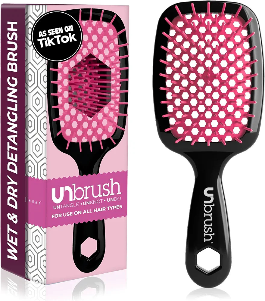 FHI Heat UNbrush Detangling Brush for Pain-Free Brushing on All Wet or Dry Hair Types — Durable... | Amazon (US)