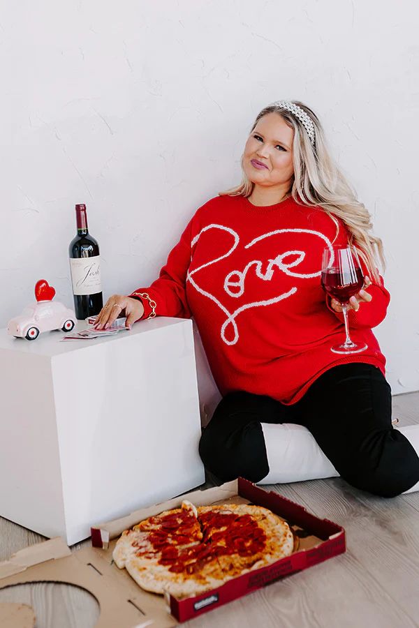 Love On The Brain Sweater Curves | Impressions Online Boutique