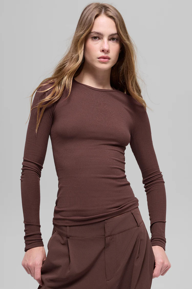 Ribbed Modal Long Sleeve | Alo Yoga (US)