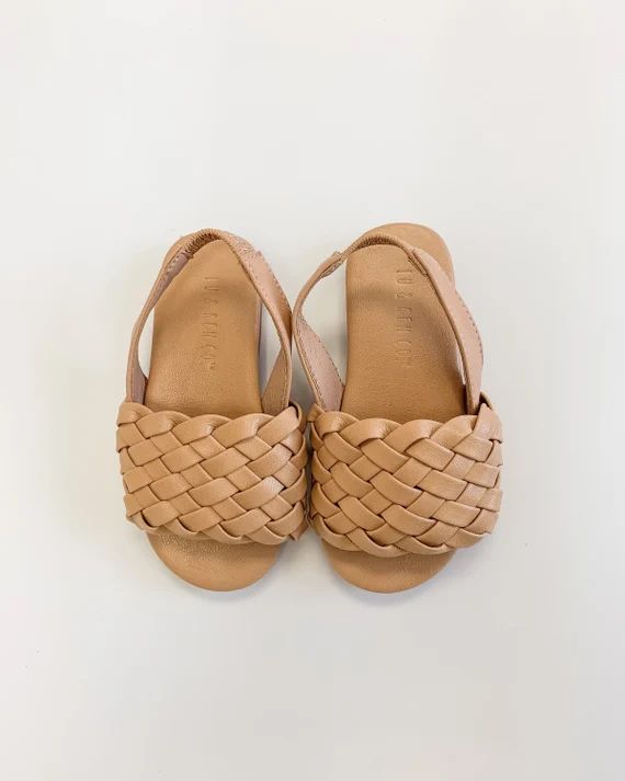 Boho Baby Girl Shoes  Woven Open-toe Reva Girls Sandals | Etsy | Etsy (US)