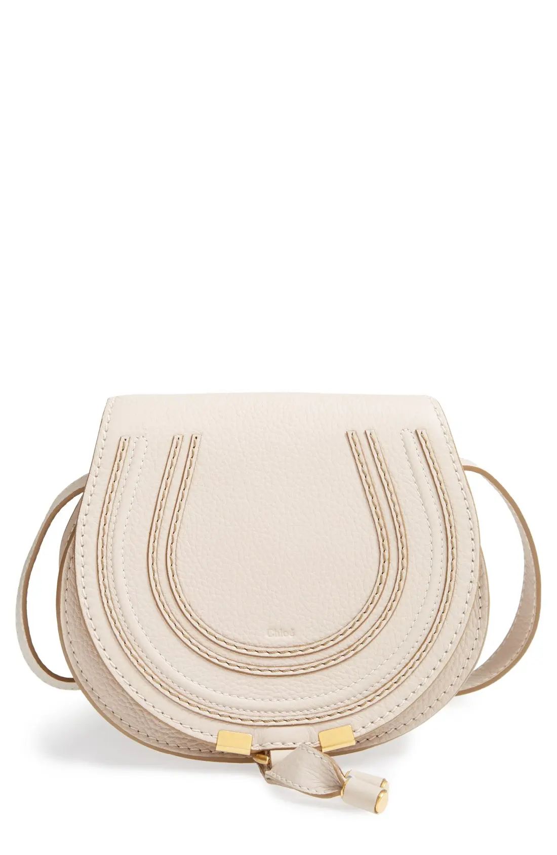 Chloe 'Mini Marcie' Leather Crossbody Bag - White | Nordstrom