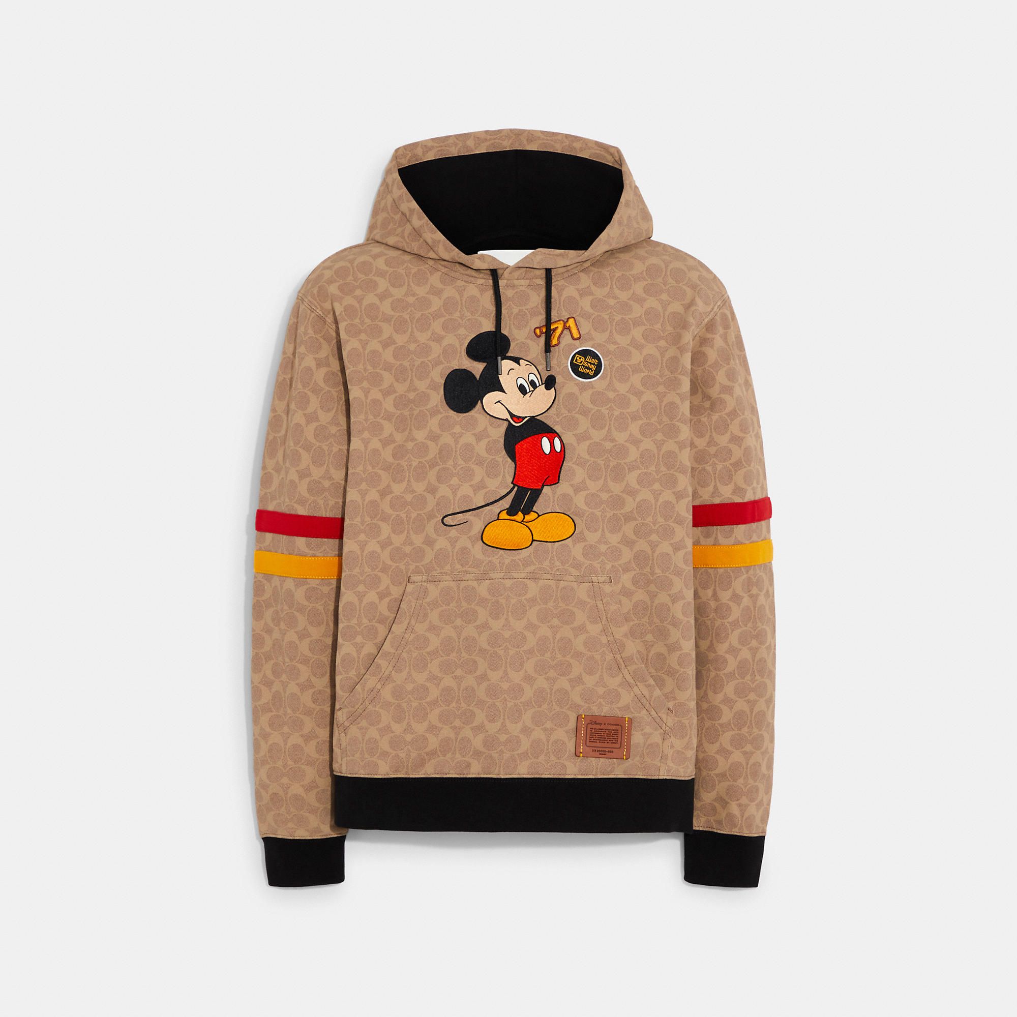 Disney X Coach Mickey Mouse Signature Hoodie In Organic Cotton | Coach (US)