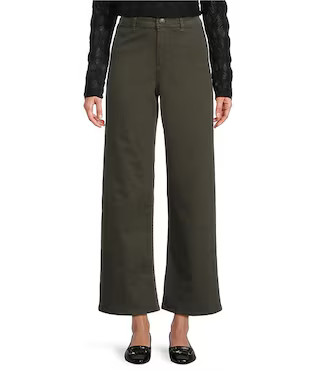 High Rise Wide Leg Raleigh Pants | Dillard's