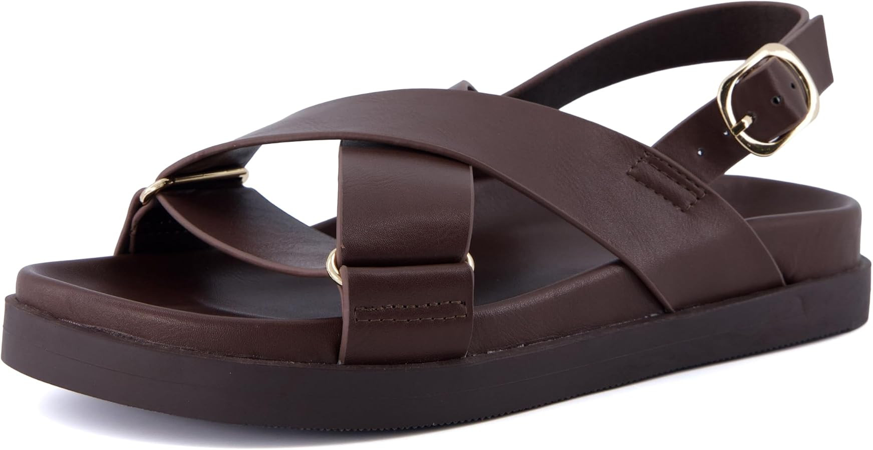 CUSHIONAIRE Eden - Sandalias de plantilla para mujer, c\u00f3modas sandalias con soporte de arco ... | Amazon (US)