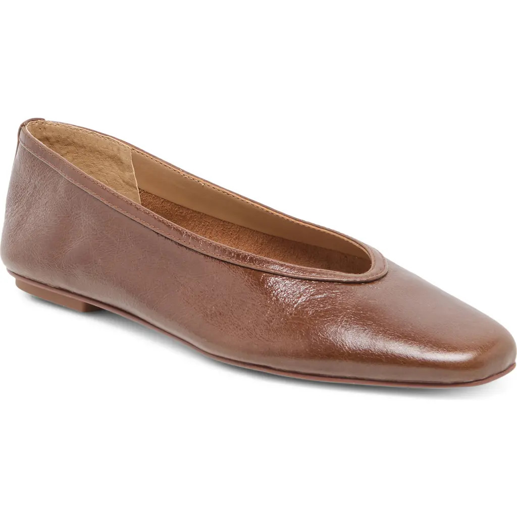 Dolce Vita Caret Flat in Russet Leather at Nordstrom, Size 9 | Nordstrom