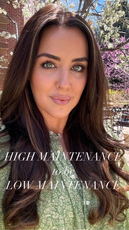 “High maintenance to be low maintenance” - all the girly things I do to make life easier and getting ready FASTER as a mom of three under five. The  Reel is on my Instagram and I’ll link your requested products here… 