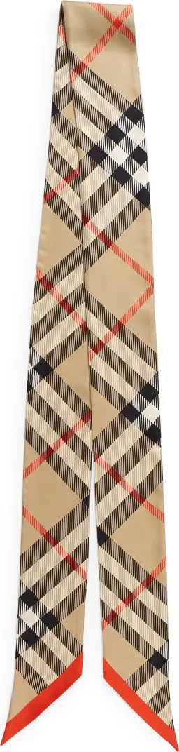 Check Silk Twill Scarf | Nordstrom