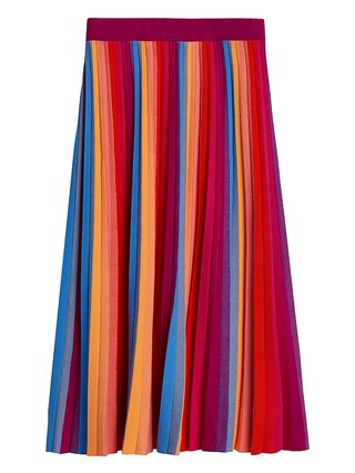 Pride 2020 Rainbow Knit Midi Skirt | Banana Republic (US)