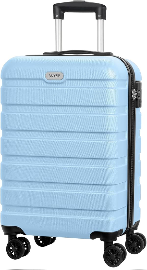AnyZip Luggage PC ABS Hardside Lightweight Suitcase with 4 Universal Wheels TSA Lock Carry-On 20 ... | Amazon (US)
