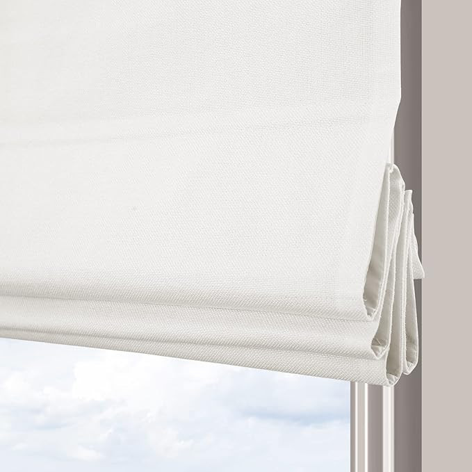 Artdix White Roman Shades for Windows, Timeless Blackout Cordless Roman Windows Shades for Any Ro... | Amazon (US)