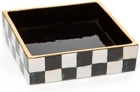 MACKENZIE-CHILDS Ceramic Cocktail-Napkin Holder, Kitchen Napkin Holder for Table and Countertop, ... | Amazon (US)