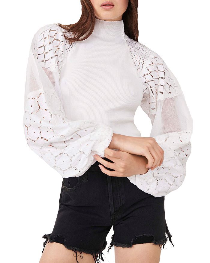 Love Too Much Lace Sleeve Top | Bloomingdale's (US)