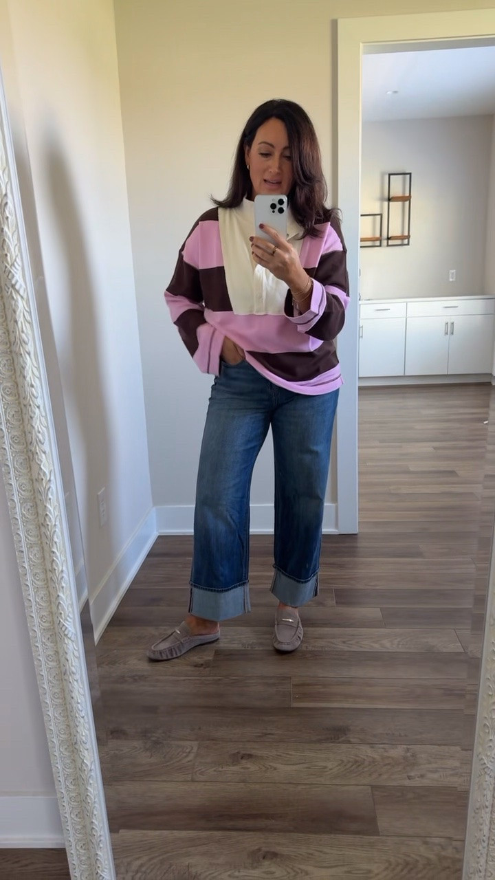 @Aerie @American Eagle Outfitters haul! Everything is on sale + up to an extra 35% off with code STOCKNROLL 👏🏻 I’m wearing a medium in the sweatshirt and size 8 short in the jeans

#LTKootd #LTKSeasonal #LTKSaleAlert