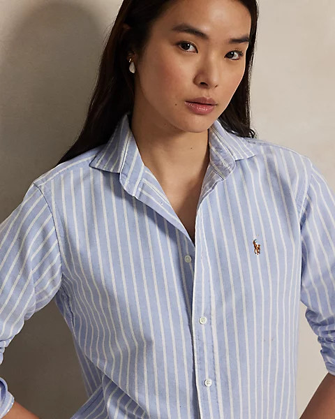 Classic Fit Striped Oxford Shirt | Ralph Lauren (UK)