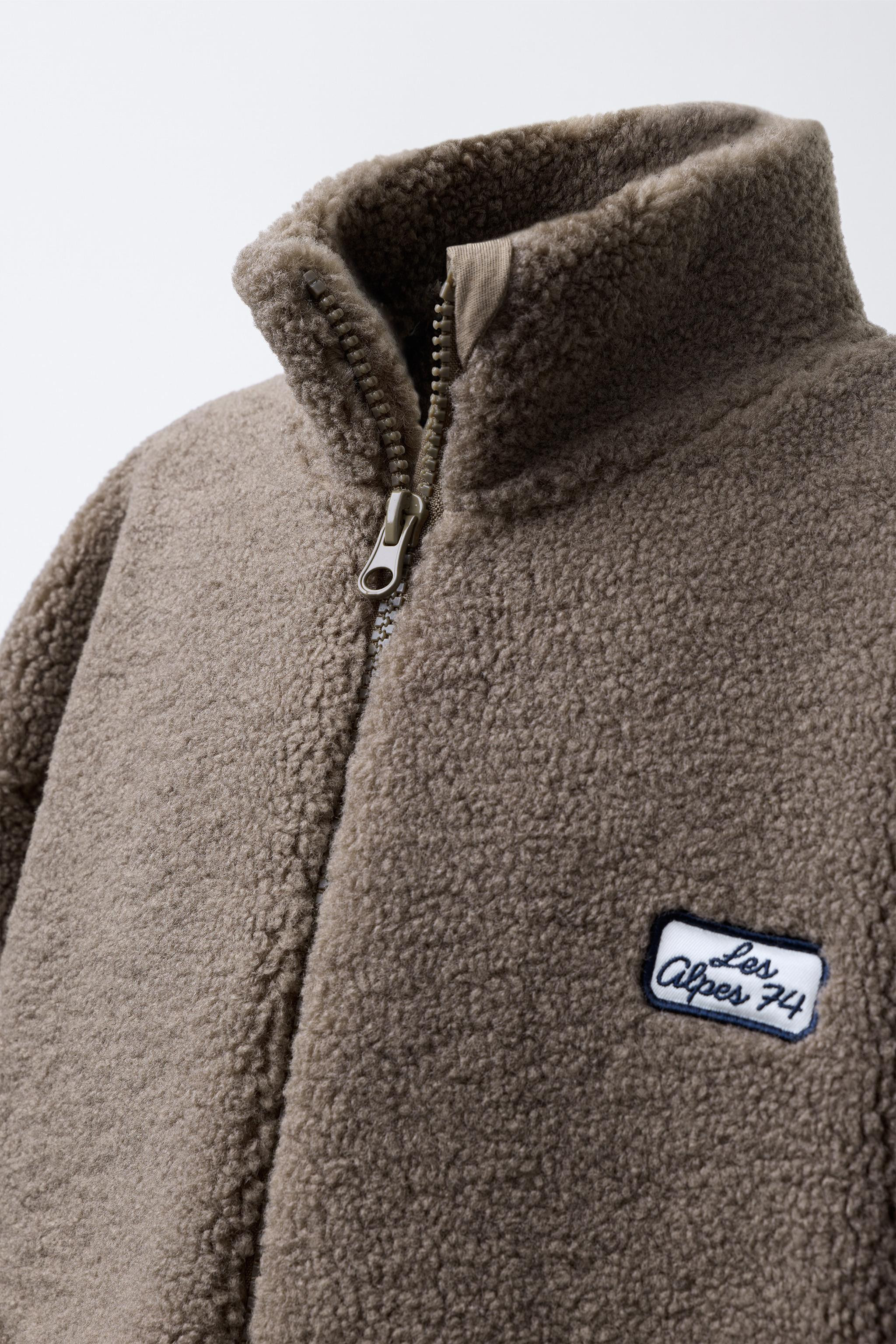 EMBROIDERED FLEECE JACKET | Zara US