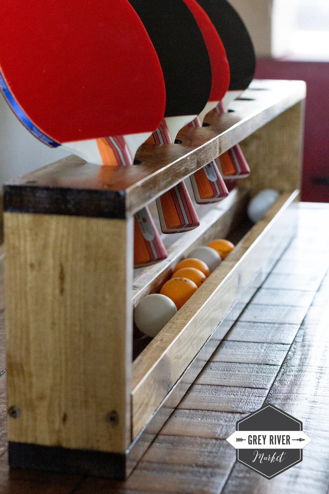 6-paddle Ping Pong Paddle Rack Stand-alone / TABLETOP Table Tennis Paddle and Ball Holder for Six... | Etsy (US)