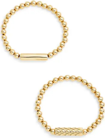Set of 2 Waterproof Beaded Bracelets | Nordstrom