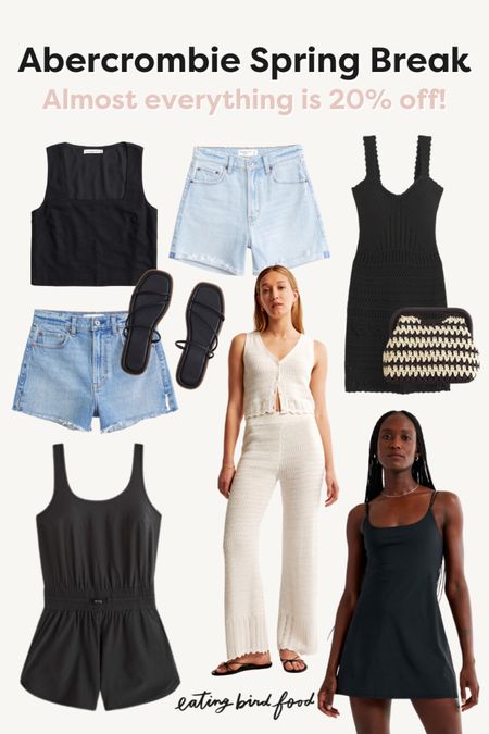 Abercrombie items I bought for our spring break trip - almost everything is 20% off! 

#LTKfindsunder100 #LTKsalealert #LTKSeasonal