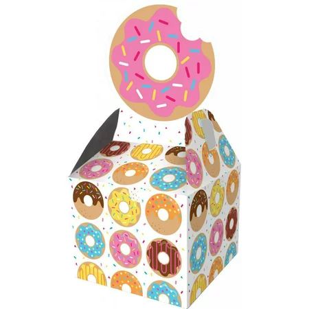 Creative Converting Donut Time Favor Boxes, 8 ct | Walmart (US)