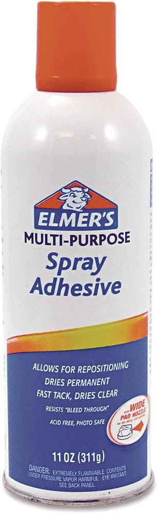 Elmer's Multi-Purpose Craft Spray Adhesive Glue, 11oz | Amazon (US)