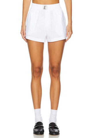 Essential Boxer Shorts in White | Revolve Clothing (Global)