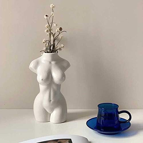 OIUT Curvaceous Female Form Bud Vase, Human Body Vase ,Ceramic Female Sculpture Vase Minimalist F... | Amazon (US)