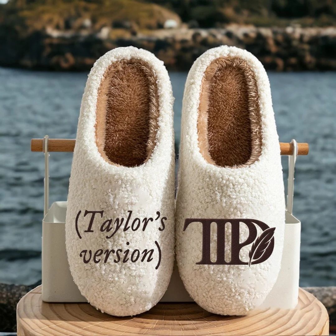 Taylor Slippers, TTPD Slippers, TS Embroidered Slippers, the Tortured Poets Department Slippers, ... | Etsy (US)