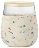 W&P Porter Portable Cocktail Glass with Protective Silicone Sleeve, Terrazzo Cream, 15 Ounces, On... | Amazon (US)