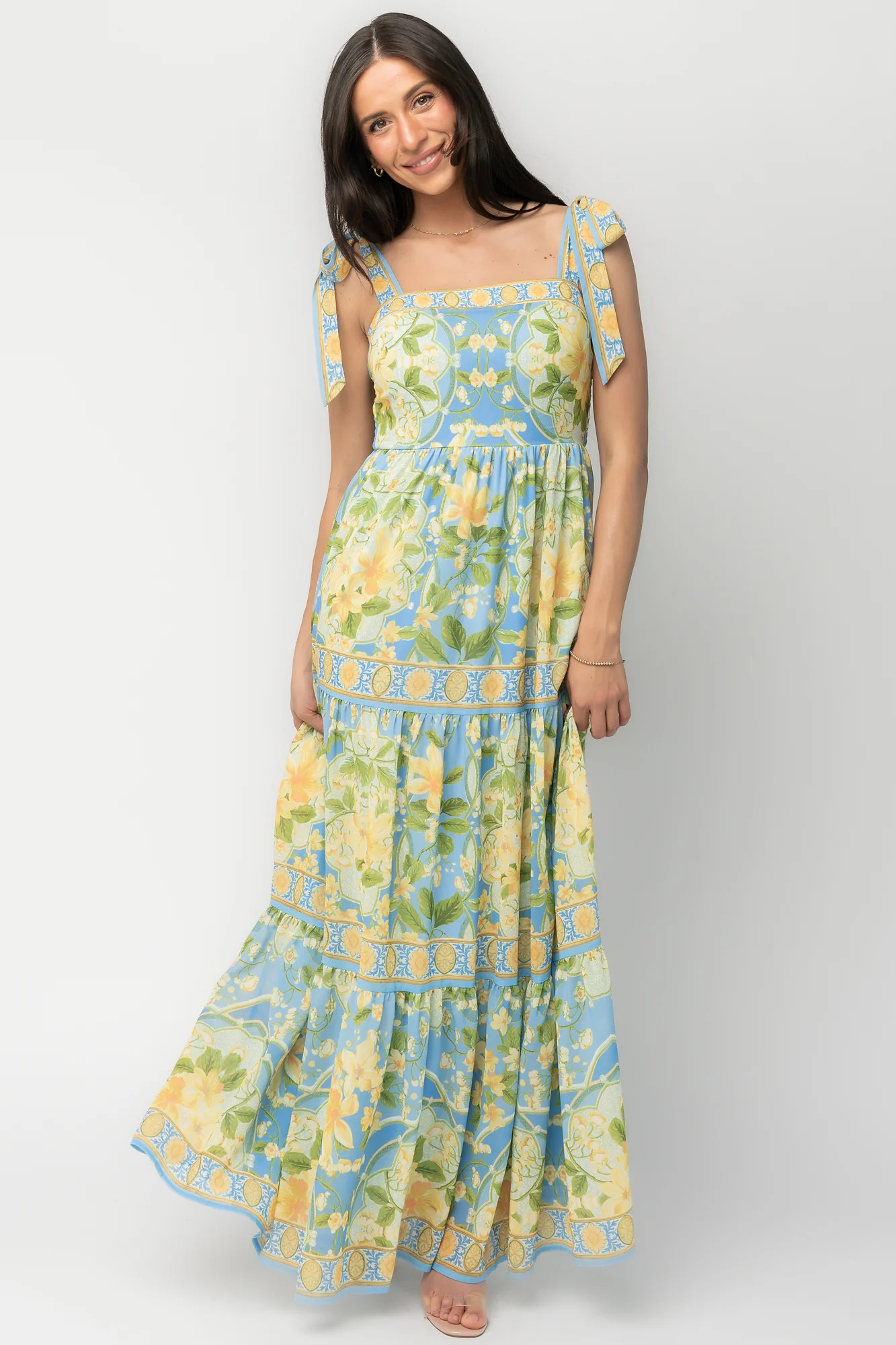 Rayne Maxi Dress | Blue Multi Floral | Baltic Born