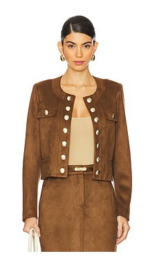 Generation Love Karson Faux Suede Jacket in Caramel from Revolve.com | Revolve Clothing (Global)