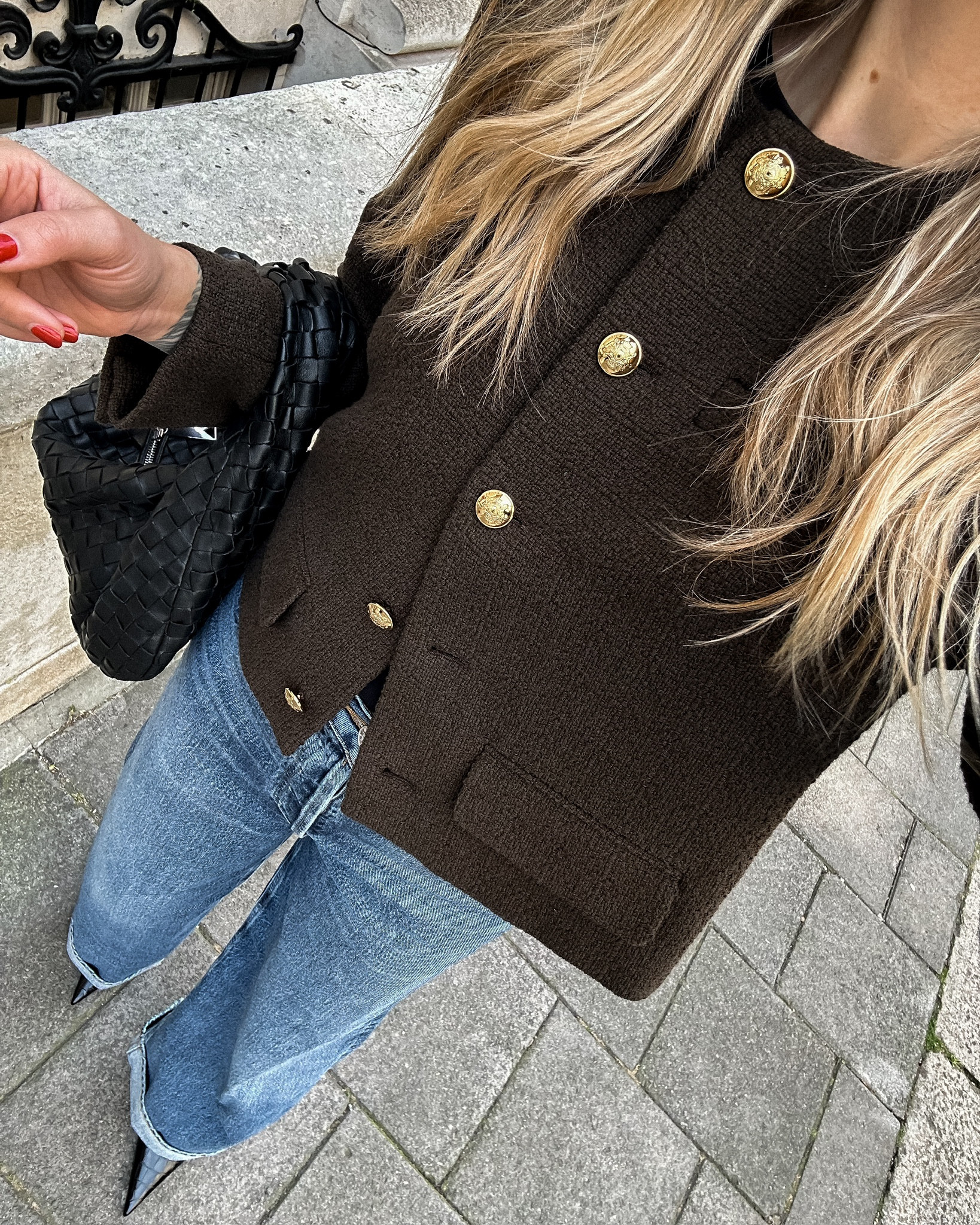 Tweed lady jacket (size 6), AGOLDE jeans (tts), fashion Jackson, fall outfit, fall, London outfit 

#LTKStyleTip #LTKOver40