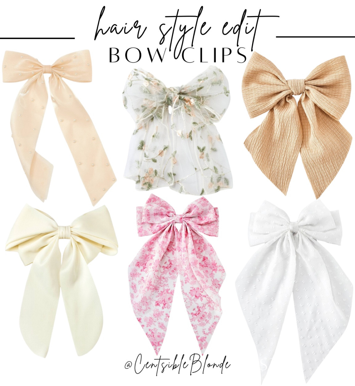 Hair bows
spring bows
Dress up
Feminine 
Summer hair 
Spring hair
Hair accessories 
Hair clips

#LTKfindsunder50 #LTKwedding #LTKworkwear