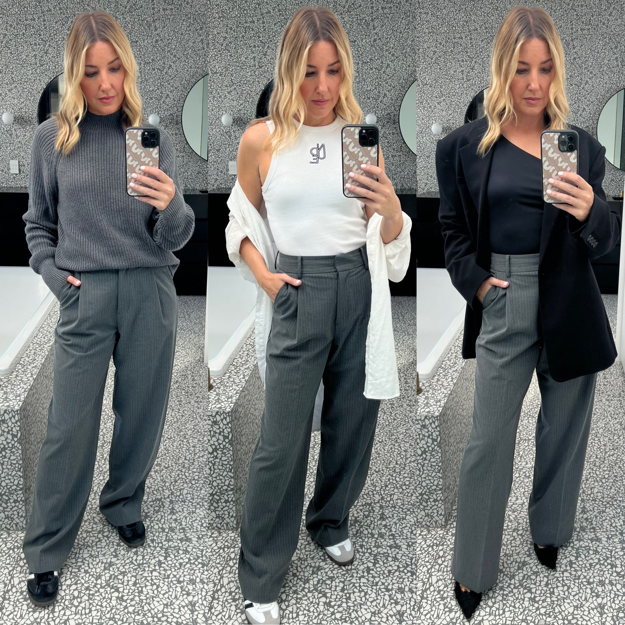 One Look Three Ways with my new fav grey pinstriped trousers  from Minima from The Iconic 💫💫

#LTKwinter #LTKaustralia #LTKstyletip