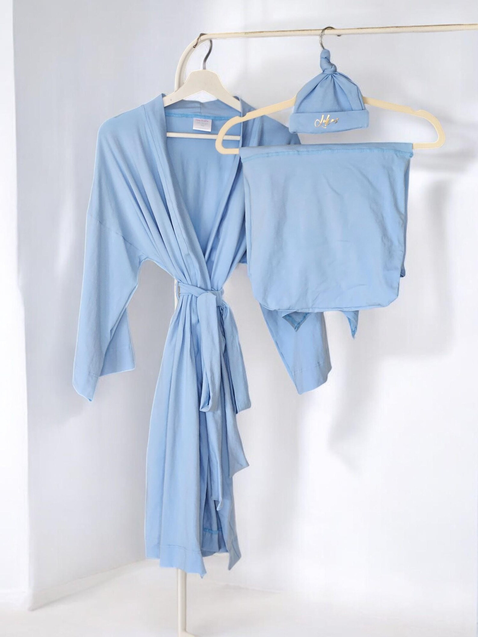 Mommy and Me Robe and Swaddle Set Boy. Maternity Robe and Swaddle Set. Hospital Robe. Matching Da... | Etsy (US)