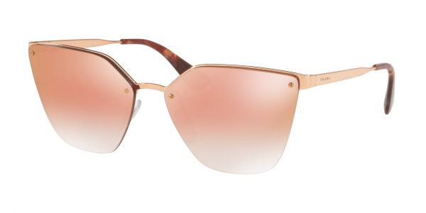 Prada PR 68TS CATWALK Sunglasses | SVFAD2 Pink Gold / Gradient Pink Mirror Pink Lens 63-15-140 | EZ Contacts