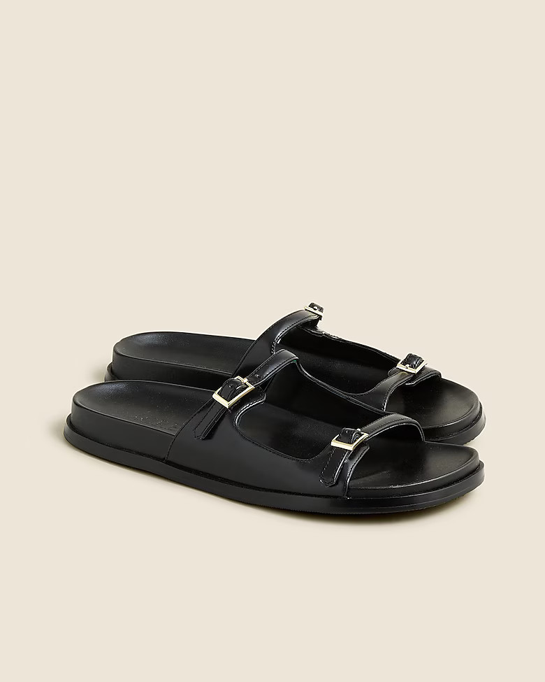 Colbie buckle sandals in leather | J. Crew US